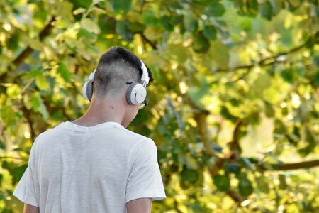 Boy headphones headset