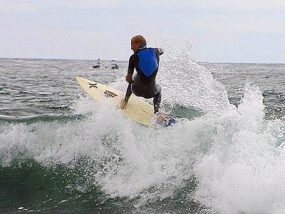 Ocean surfing waves photo