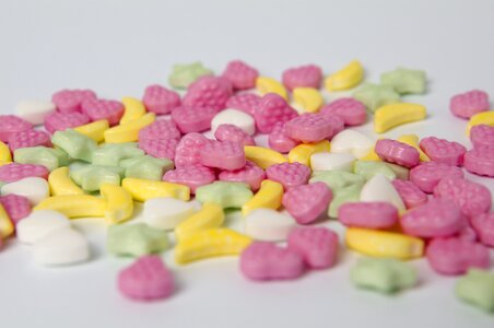 Powdered candy powdery pills decorations for cakes
