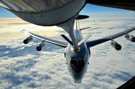 E-3A Sentry is refueled photo