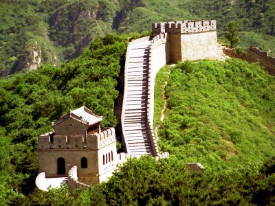 Great wall great wall china barrier photo