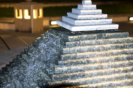 3 A jet of watera fountain