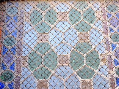 Cast Iron glass mosaic photo