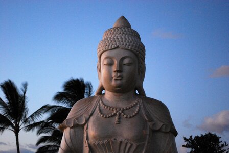 Carving buddhist hawaiian photo