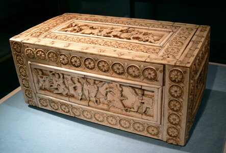 Ivory casket ivory decorated