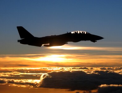 Flying sunset fighter