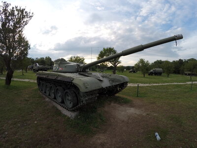 Tank at an Outdoor War Museum photo