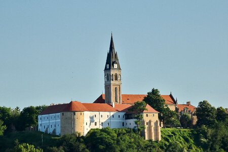 Church Tower Croatia hilltop photo