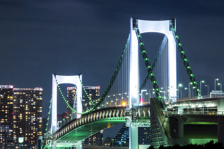 4 Night view of Rainbow Bridge photo