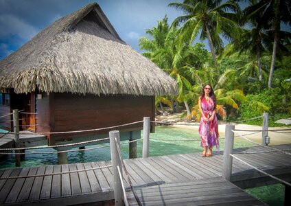 South pacific woman portrait photo