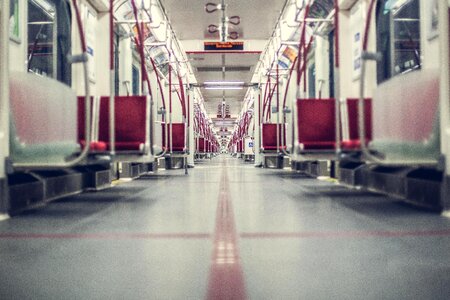Inside Underground Train photo