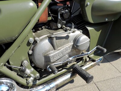 Engine metallic motorcycle photo
