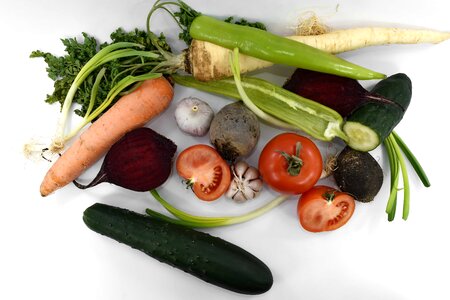 Beetroot celery cucumber photo