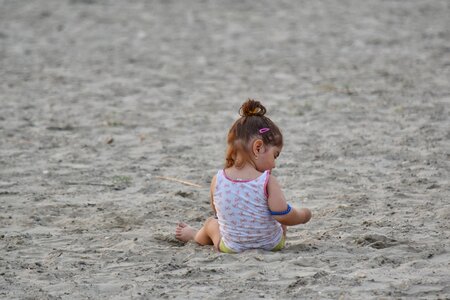 Baby beach pretty girl photo