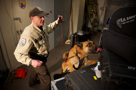 Law enforcement with K-9-3