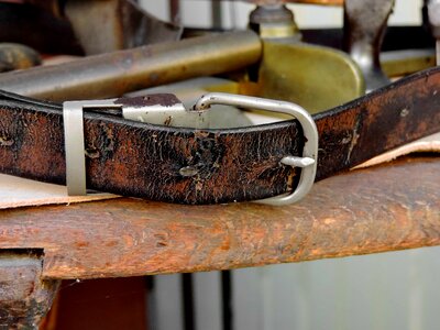 Belt handmade leather photo