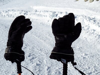 Warming black snow