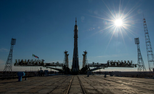 Soyuz Spacecraft Rolled Out For Launch