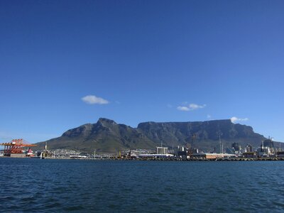 Landscape mountain sea photo