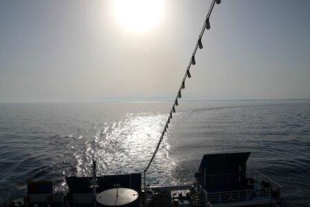 Sunshine shadow boat photo