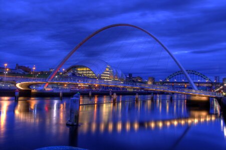 Tyneside river night photo