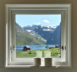 Beautiful Nature Norway natural landscape. photo