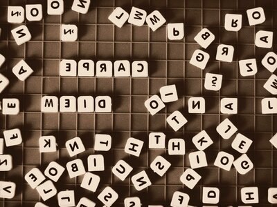 Alphabet game letters photo