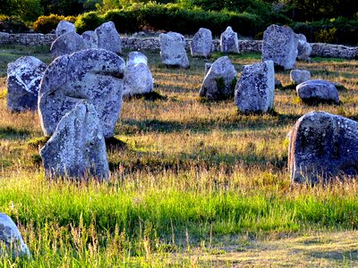 Brittany evening megaliths