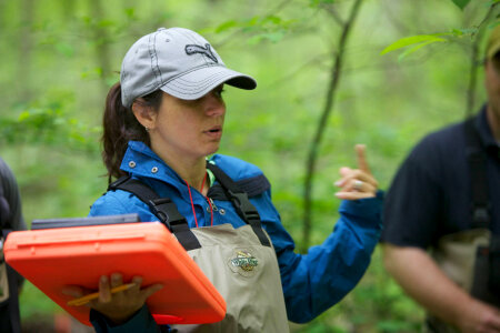 FWS employees surveying and assessing rivers and streams-1