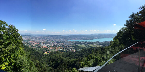 Overlook of Zurich in Switzerland photo