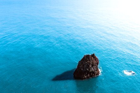 Blue blue sky horizon photo