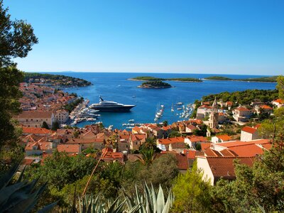 Adriatic sea sailing islands photo