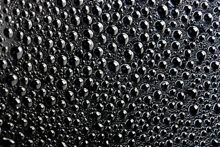 Water drops black and white photo