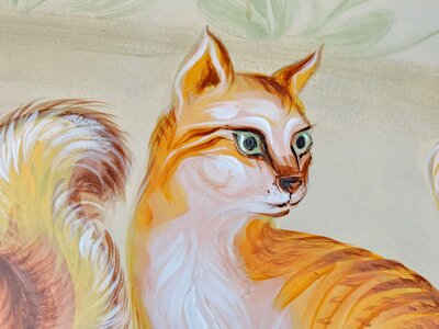 Graffiti mural animal