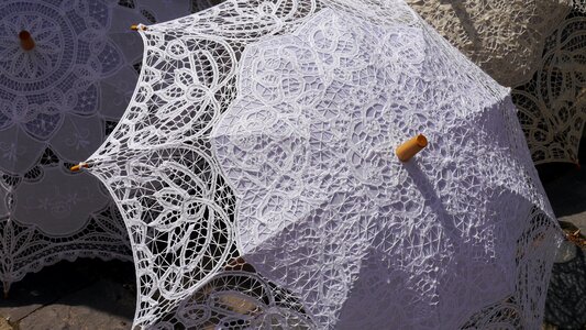 Sun umbrellas lace fashion photo