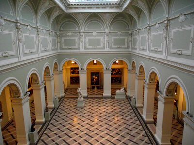 Inner Hall of the Museum of Fine Art, Budapest, Hungary photo