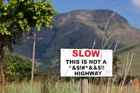 Sign traffic road photo