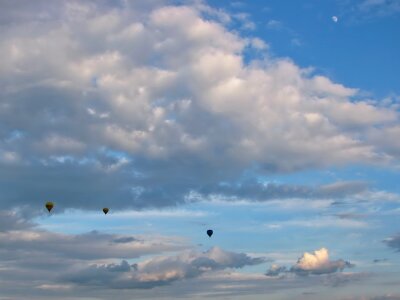 Sky clouds moon