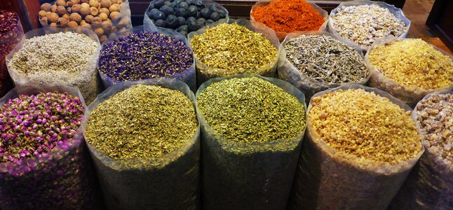 Curry market stall trading post photo