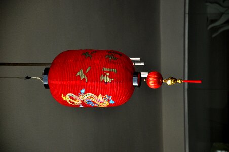 Red Lantern Hanging Light photo