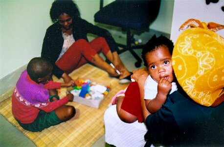 Babies playing 