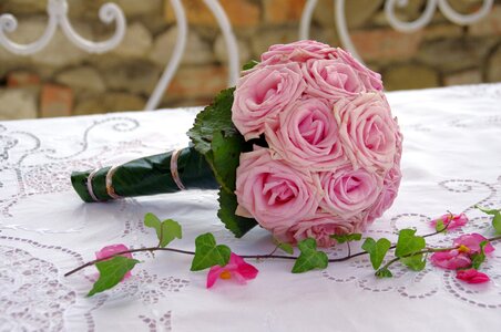 Flower pink wedding photo