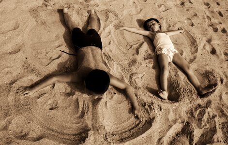 Angel beautiful beach sand beach