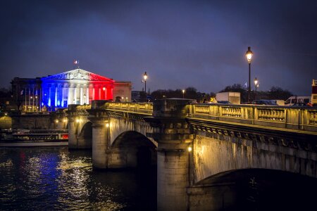 Paris France Flag Europe French Tourism Famous photo