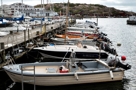 motorboats in Norra Hamnen, Lysekil photo