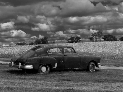 Antique auto pontiac photo