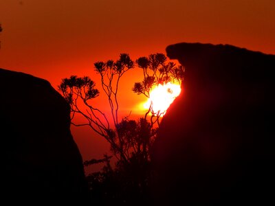 Rock sunset sun photo