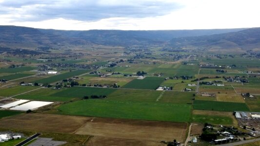 Aerial cityscape scenic