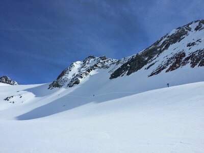 Stubai glacier summit snow photo