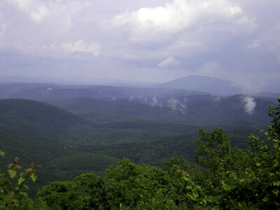 The Ouachita Mountains cover much of southeastern Oklahoma landscape photo